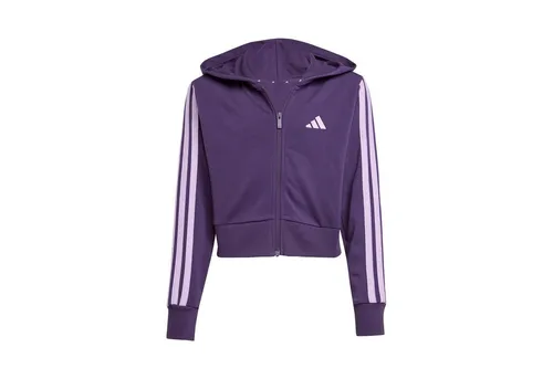 adidas Kinder Essentials Hoodie Jacke (Größe 140, lila) in lila von adidas