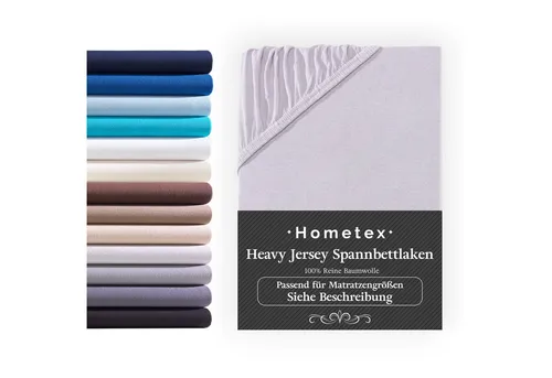 Hometex Premium Textiles Spannbettlaken Exclusive Topper-Spannbettlaken, Jersey, Für Matratzentopper und Boxspringbett Topper
