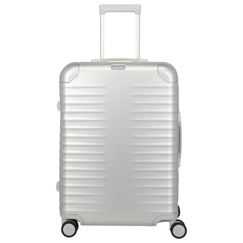 TITAN ETERNITY 4w Trolley M+ 69cm in Silber - Handgefertigter Premium-Koffer aus Aluminium mit innovativem Smart Frame für höchste Stabilität. Ideal für anspruchsvolle Reisende, die Wert auf Qualität und Funktionalität legen.