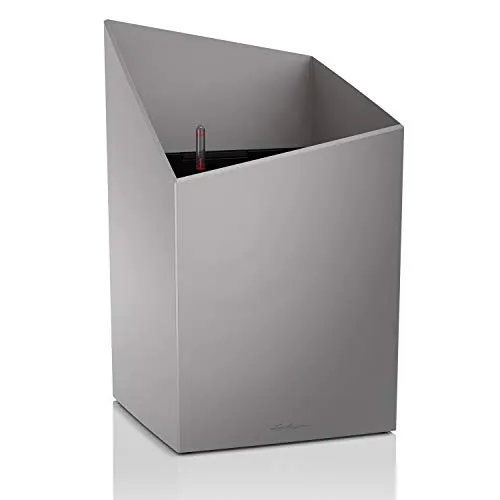 LECHUZA CURSIVO Premium 30 Pflanzgefäß in silber von Lechuza