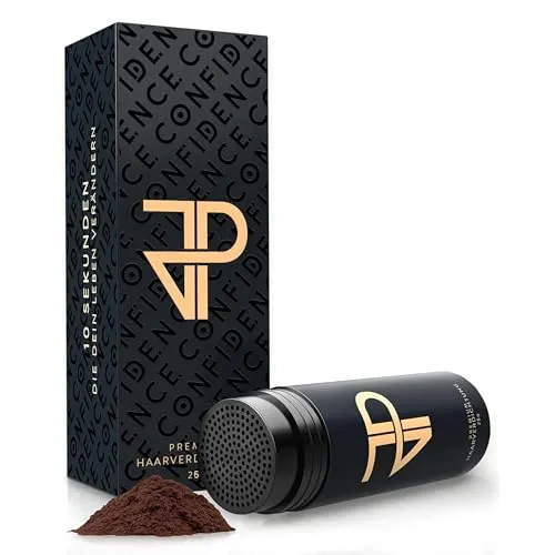 JP Confidence - Premium Streuhaar zur Haarverdichtung - Friseurqualität - 100% natürlich - Authentischer Look - für Männer & Frauen - Rot