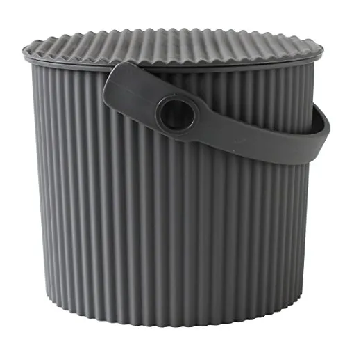 Hachiman Omnitool Mehrzweck-Eimer 4 Liter - Grau/Uni - Aufbewahrungsboxen, lebensmittelecht und frei von Giftstoffen, ideal für vielseitige Anwendungen drinnen und draußen.