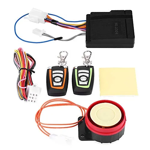 Système d'alarme de Moto,125db12V Système d'alarme Universel de Sécurité Antivol de Moto sans Fil de Moto avec 2 Moteurs de Contrôle à Distance