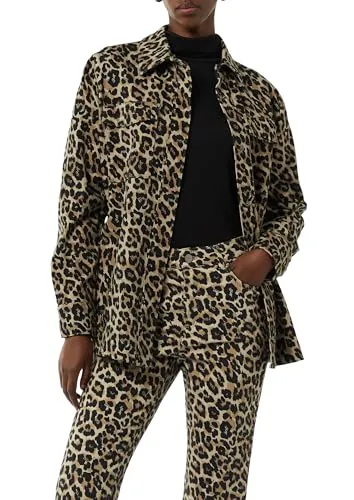 Comma Indoor-Jacke mit Leo-Muster