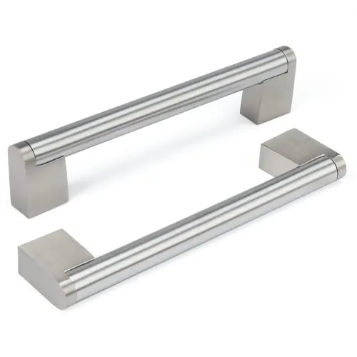 Goldenwarm 1 Stück Griffe für Küchenschränke Türgriffe Küche Küchengriffe Edelstahl Gebürstet 128mm Möbelgriffe Vintage Schrankgriffe Edelstahl Möbelgriffe