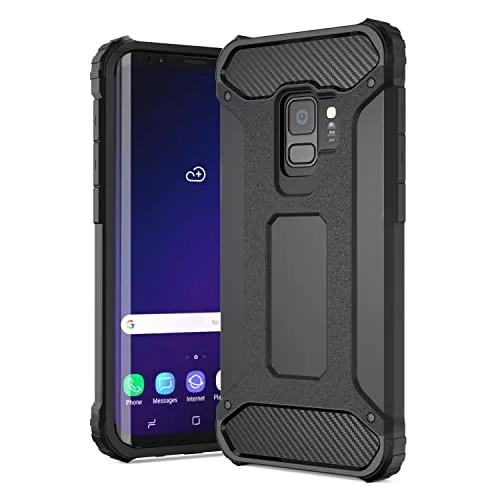 H-basics Handyhülle für Samsung Galaxy S9 - Schutzhülle, Armor Hülle, Outdoor Hülle, Kameraschutz, Stoßfest, Staubschutz