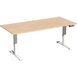 Produktbild Elektro-Hubtisch Elevate Plus, 800 x 1800 mm, buche/weiß