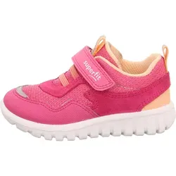 Superfit SPORT7 Mini pink/orange (5510) 21 - Kinder Halbschuhe für Abenteuer - der SPORT7 MINI bietet besten Halt mit Elastikbändern und Klettverschluss, ideal für Freizeit und erste Schritte.