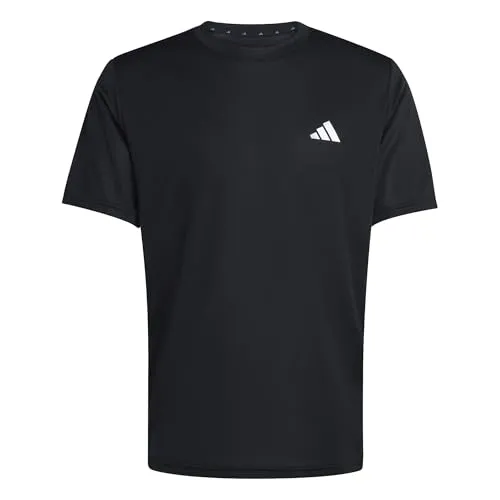 adidas Men's Workout Essentials Base 3-Stripes T-Shirt, Black/White, L
