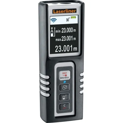 Laserliner Distance Master Compact Pro - Messgerät für präzise Distanzmessungen mit 360°-Neigungssensor, ergonomisches Gehäuse für optimale Handhabung, ideal für Bauprojekte.