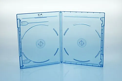 BluRay Hüllen 11mm / 2fach 2er BD Hüllen / Farbe: blau 5