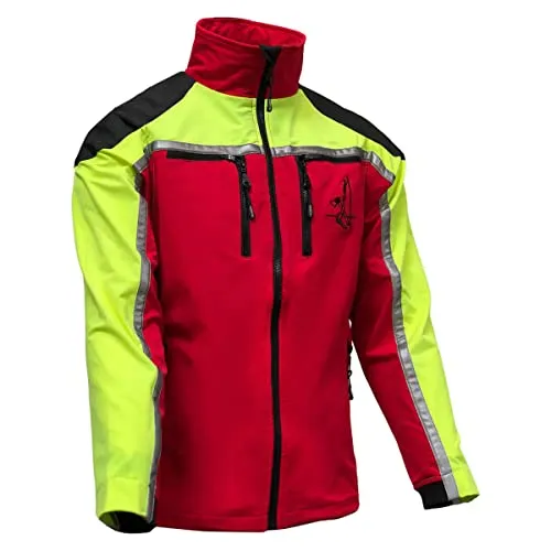 Pfanner Forest Light Jacke in Rot/Gelb, Größe S - Funktionsjacke aus 90% Nylon und 10% Elasthan, atmungsaktiv und perfekt für Outdoor-Aktivitäten in verschiedenen Größen von XS bis 3XL.
