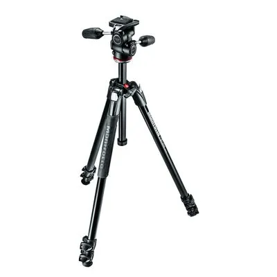 Manfrotto MK290XTA3-3W XTRA Alu-Stativ mit 3-Wege-Neiger - Zubehör für Stative: Robustes Aluminium-Dreibeinstativ mit 3-Wege-Neiger für verwacklungsfreie Aufnahmen, ideal für unterwegs und bequem in der Tasche.