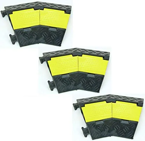 Kanal Kabelbrücke Kabelschutz ECO / 45° Bogen/Endstücke/Schlauchbrücke Kabelkanal für PKW & LKW (3 Bögen) 2