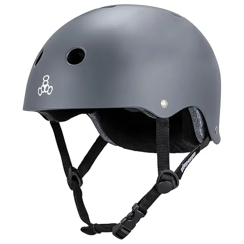 Triple Eight Deep Cover Helm - Komfortabler Schutz für Skateboarden, Radfahren und mehr - Erleben Sie den ultimativen Komfort mit der innovativen HIDDEN-HINGE-Technologie. Der Helm bietet eine individuelle Passform und ist ideal für jeden Freizeitfahrer. Vollständig zertifiziert für Sicherheit beim Sport.