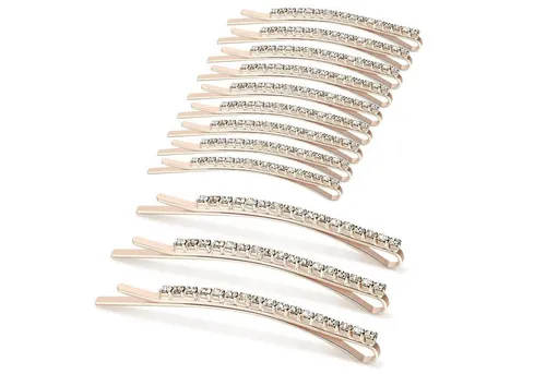 Strass Haarnadeln Set, 12 Stück, Diamant Haarspangen, Mädchen Bobby