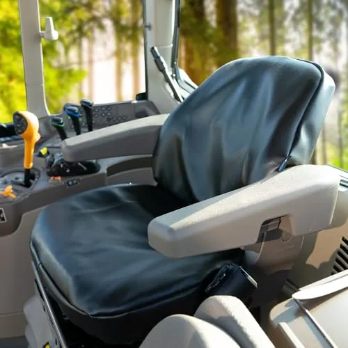 PETEX Schonbezug für Traktor Vordersitz, schwarz aus Kunstleder