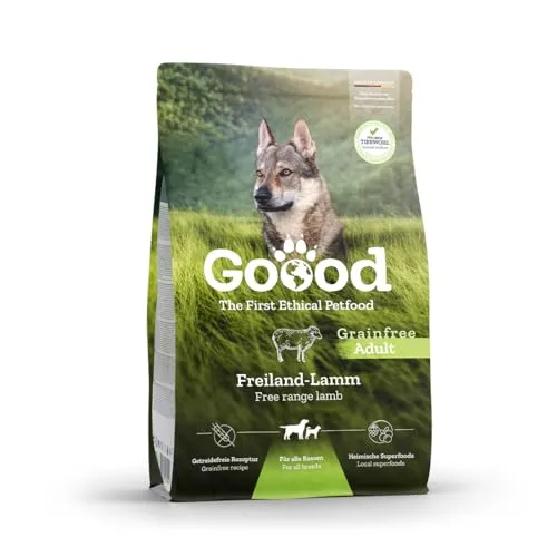 Goood Adult Freilandlamm – Trockenfutter, Hundefutter – getreidefrei, für Knochen und Gelenke, mit hochwertigen Proteinen - für alle Rassen und Größen - 10kg