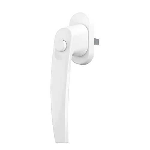 Ms Beschläge - Sicherheits-fenstergriff Fensterbeschlag Mit Druckknopf Kinderschutz Fensterolive Weiß Ral9016