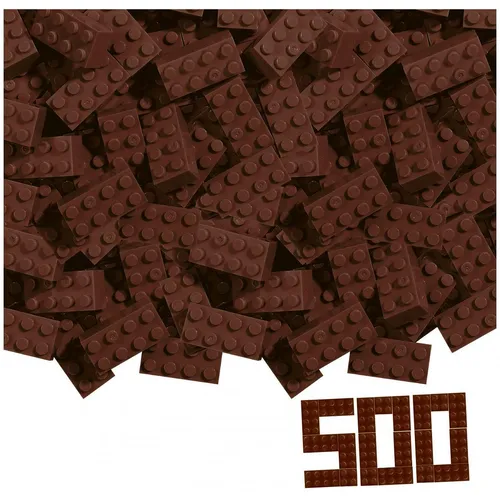 Androni 104114548 - Blox 500 braune 8er Steine lose - Konstruktionsspielzeug Komplette Sets & Packs, fördert Kreativität und Feinmotorik, ideal für Kinder ab 3 Jahren