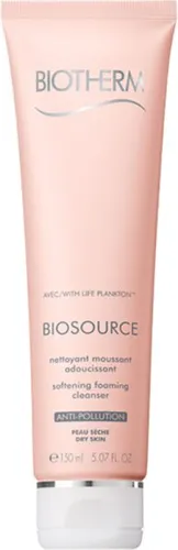 Biotherm Biosource Softening Foaming Cleanser 150 ml - Reinigungsschaum für trockene Haut, der sanft Make-up entfernt und ein zartes Hautgefühl hinterlässt. Ideal für die tägliche Anwendung.
