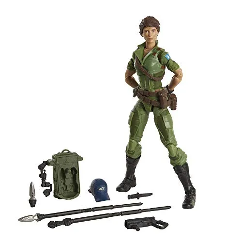 G.I. Joe Hasbro Classified Series Lady Jaye Action Figure 25 Collectible Premium Toy with Multiple Accessories 6-Inch Scale with Custom Package Art CS Figure Rocket Cranberry