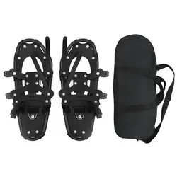 vidaXL 3 in 1 Schneeschuhe Schwarz 21 Zoll
