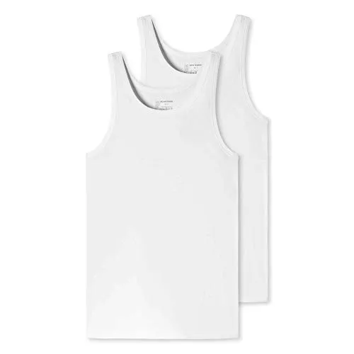 Schiesser Herren 2 Pack Unterhemd Ohne Arm von Schiesser