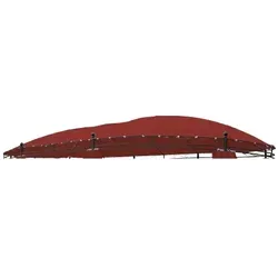Lex Ersatzdach Pavillon oval 5,3 x 3,5m in rot von Lex