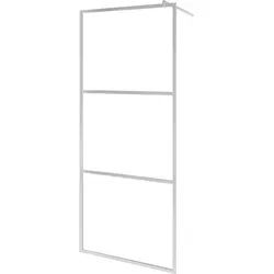 vidaXL Duschwand für Begehbare Dusche 140x195 cm - Silber - Moderne Duschwand aus klarem ESG-Glas, ideal für begehbare Duschen. Mit stabilem Aluminiumrahmen und verstellbaren Komponenten passt sie perfekt in jedes Bad und sorgt für eine stilvolle Abtrennung.