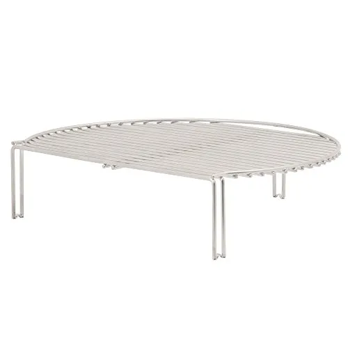 BBQ-Toro Edelstahl Warmhalterost rund | 40 x 33 cm für Kugelgrill