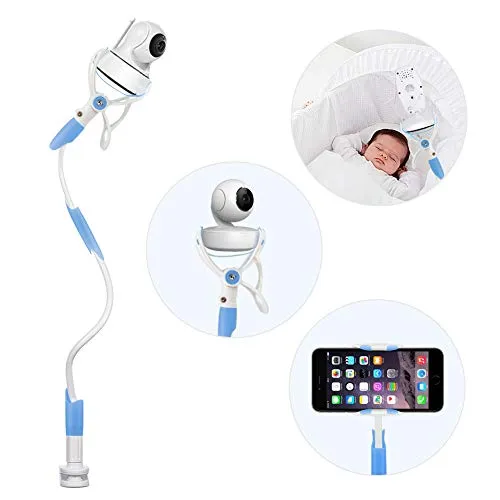 YIKANWEN Kamera Halterung, Universal Baby Monitor Halter,Handyhalter, Kompatibel mit den meisten Babyphone (Blau)