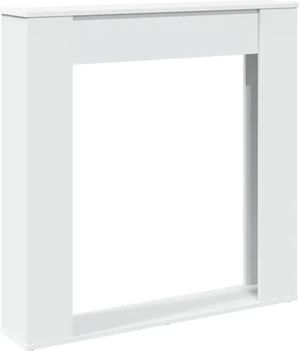 vidaXL Kaminumrandung - Dekorative Kaminkonsole für Wohnzimmer - Wohnwände: Diese stilvolle Kaminkonsole aus robustem Holzwerkstoff bietet eine praktische Ablagefläche und ist ideal für Elektrokamine, pflegeleicht und feuchtigkeitsbeständig.