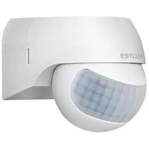 ESYLUX EM10055089 Aussenbewegungsmelder MD 180 BASIC weiss - Bewegungsmelder mit 180° Erfassungsbereich für effizientes Lichtmanagement. Ideal für Wandmontage, passt sich durch dreh- und neigbare Kugelkopf-Technik optimal an Ihre Bedürfnisse an.