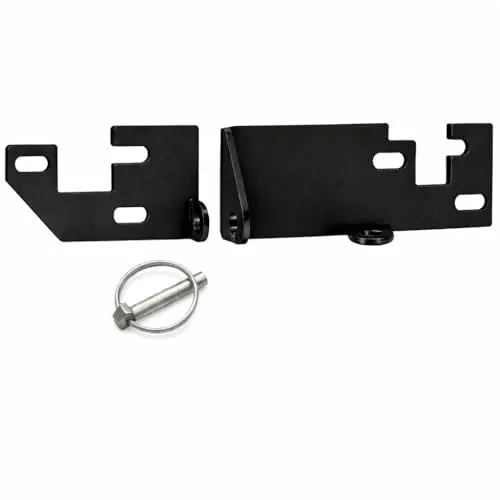 Prickstop Hecktürverriegelung für Fiat Ducato, Peugeot Boxer, Citroen Jumper H1, H2, H3, Einbruchschutz Camper mit Klappsplint, X290, X250 (Schwarz pulverbeschichteter Stahl, Riegel)