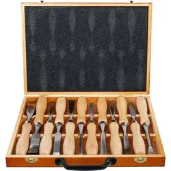 Schnitzwerkzeug-Satz 12-teilig aus hochwertigem Stahl