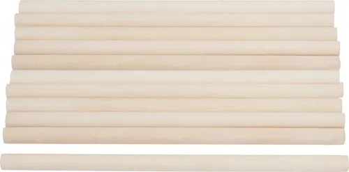 VBS 12er-Pack Holzrundstäbe 30 cm Ø 15 mm Rundstäbe Rundstab Holz-Rundstäbe