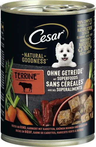 Cesar Hundenassfutter Natural Goodness getreidefrei Adult 400 g Rind