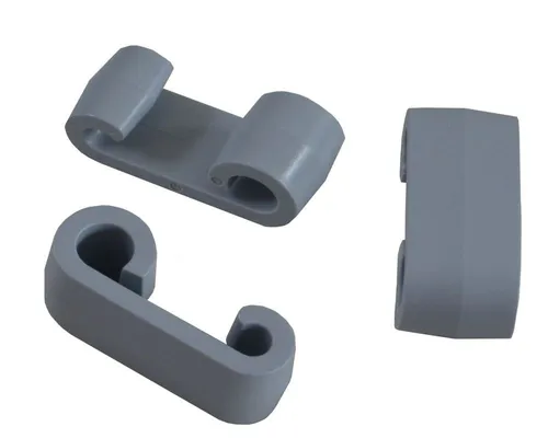 Miederhoff Anhänger 100 Stück - Expander Doppelhaken für Planen - Autoanhänger Zubehör: 100 Stück Expander-Doppelhaken aus grauem Kunststoff, ideal zum sicheren Einhaken von Expanderseilen in Planen. Perfekt für eine zuverlässige Befestigung!