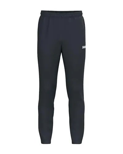 JAKO Trainingshose One lang anthrazitgrau Kinder, Größe 164 - Die JAKO Trainingshose One ist dein perfekter Partner für Sport und Freizeit. Mit Keep Dry-Technologie bleibst du trocken, während der elastische Bund mit Kordelzug für besten Tragekomfort sorgt. Umweltfreundlich aus recyceltem Polyester!