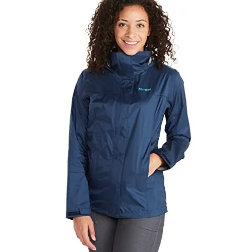Marmot Wm's Precip Eco Jacket XL - Umweltfreundliche Regenjacke - Funktionsjacken für Damen, wasserdicht und atmungsaktiv mit verstaubarer Kapuze, ideal für Trekking und Outdoor-Aktivitäten bei jedem Wetter.