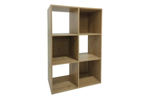 HTI-Line Bücherregal Thekla 6090 - Standregal mit 6 Regalfächern - Praktisches Standregal mit 6 Fächern, ideal für Bücher, Pflanzen oder Wohnaccessoires. Mit kompakten Maßen von 60 x 90 x 30 cm passt es perfekt in jedes Zimmer und bietet viel Stauraum.