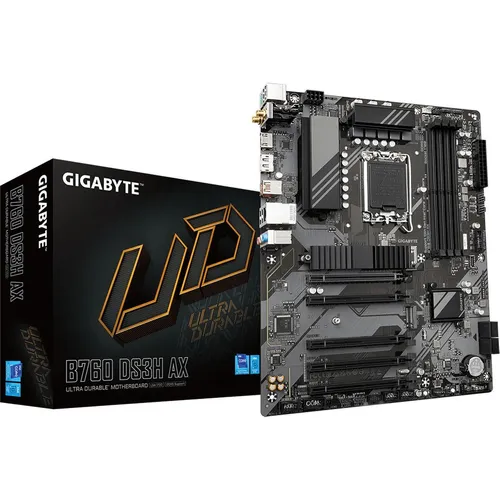 GIGABYTE B760 ATX Mainboard LGA1700 - Hochleistungs-Motherboard mit DDR5, 8+2+1 Phasen VRM und Wi-Fi 6E Unterstützung für Intel Core Prozessoren