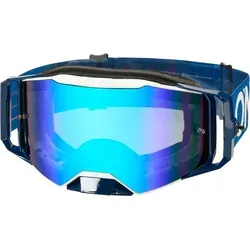 ONeal B-55 Cram Crossbrille - Blau/Weiß/Rot - Sportbrillen mit maximalem Sichtfeld und optimaler Belüftung, perfekt für MX und MTB. Die beschlag- und kratzfesten Doppelscheiben bieten 100% UV-Schutz und übertreffen alle Sicherheitsstandards.