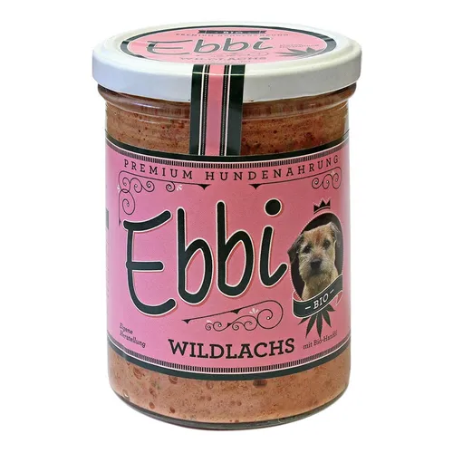 Ebbi Hundenassfutter im Glas - Wildlachs 400g