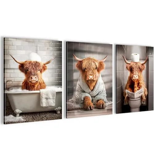 Novart Wandbilder Set Tiere in orange von Novart