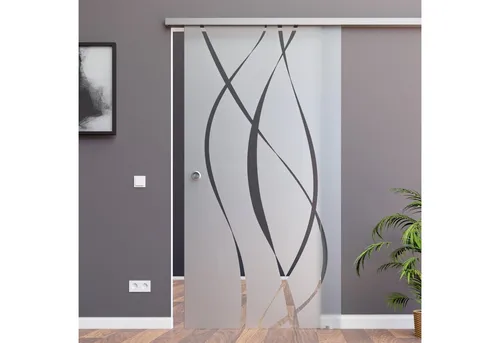 AMOD Glasschiebetür M6 (SlimLine, Komplett Set) mit SoftStop