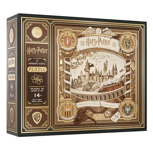 Theory11 Harry Potter Multi-Dimensionales Puzzle - 1000 Teile - Hochwertiges 1000 Teile Puzzle für Harry Potter Fans, fördert Kreativität und Geduld beim Zusammenbauen.