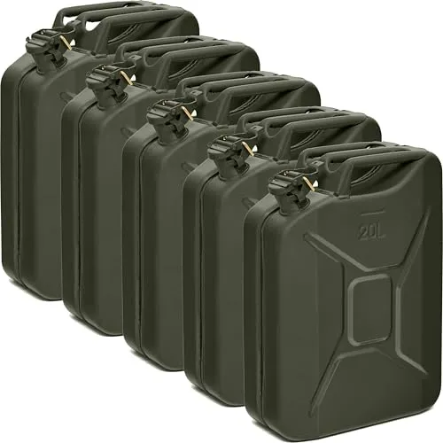 BW Benzinkanister 20 Liter Metall - TÜV-geprüft & UN-zugelassen - Benzinkanister aus robustem 0,9mm Stahl, ideal für Benzin, Diesel und mehr. Praktischer Ausgießer ermöglicht schnelles Betanken in unter 25 Sekunden. Hergestellt in Europa, höchste Qualität seit 1959.