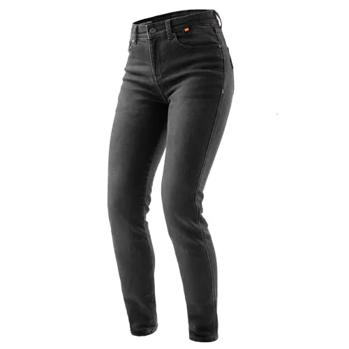 REBELHORN Bronco Lady Motorradjeans Damen | Slim Fit mit Armalith Denim - Hochwertige Motorradjeans für Damen mit PRO-SHIELD System und RE ZRO Stufe 2 Protektoren. Komfortabel und flexibel durch Elasthan, ideal für den täglichen Gebrauch.
